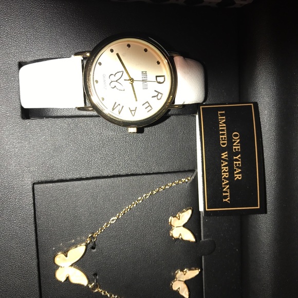 Cote D’Azur watch, earring, and necklace set!!! - Picture 1 of 4